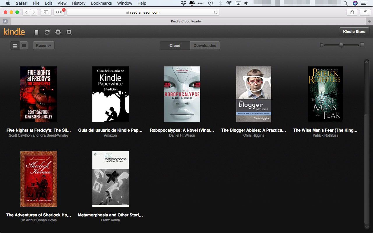 kindle for mac doesn